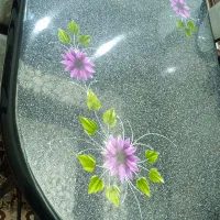 میز غذا خوری فلزی 6نفری