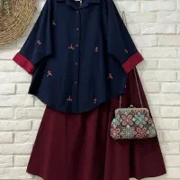 مانتو تونیک پاییزه گلدوزی کبریتی|لباس|شیراز, زند|دیوار