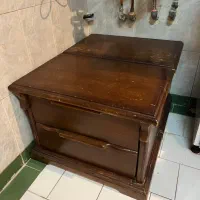 دو عدد پا تختی چوبی