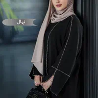 مانتو عبایی زنانه مشکی و رنگی کد Tu7869|لباس|ساری, |دیوار
