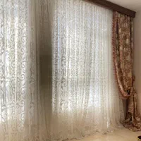 پرده و تور برای سالن پذیرایی|پرده، رانر، رومیزی|تهران, تهرانپارس جنوبی|دیوار