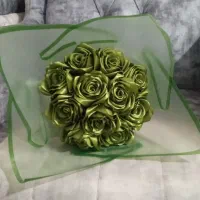 دسته گل روبانی|گل مصنوعی|ملایر, |دیوار