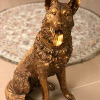 مجسمه فایبر گلاس سگ ژرمن ارتفاع یک متر