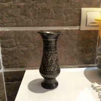 گلدان قلمزنی مسی