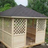 طراحی و ساخت آلاچیق و کلبه چوبی|خدمات پیشه و مهارت|بابل, |دیوار