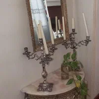 آینه کنسول. شمعدان برنزی|مبلمان خانگی و میز عسلی|فردیس, منظریه|دیوار