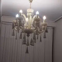 یک جفت لوستر کریستال