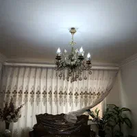 لوستر ۵ شعله اصل برنز|لوستر و چراغ آویز|قزوین, |دیوار