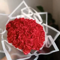 دسته گل روبانی،۴۰شاخه(فروش فوری)