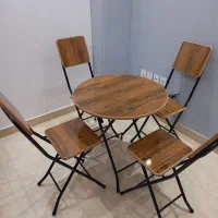 میز و صندلی تاشو مناسب برای کافه،فست فود،بالکن و..|میز و صندلی غذاخوری|رشت, سعدی (تختی)|دیوار