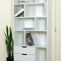 کتابخانه کشو دار تمام ام دی آف کورد چوب|کتابخانه، شلف، قفسه‌های دیواری|سنندج, |دیوار