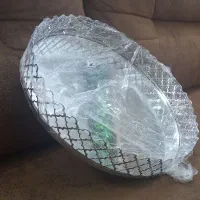 سینی آینه دار ( میوه خوری )|ظروف سرو و پذیرایی|کاشان, کارگر|دیوار