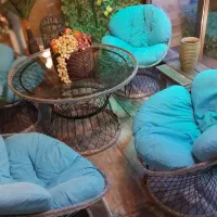 میزوصندلی مدل کالسکه برای فضای باز