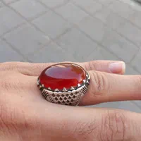 انگشتریمنی پرتقالی وقرمزخونی|جواهرات|مشهد, نیزه|دیوار