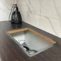 صفحه MDF آشپزخانه در حد نو همراه با سینک