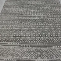 گلیم اشپز خانه یا پذیرایی نو طوسی سفید