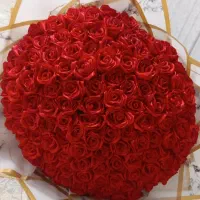 گل روز روبانی|گل مصنوعی|تاکستان, |دیوار