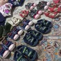 ۱۴جفت کفش بچگانه نو همش یکونیم
