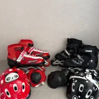 دو عدد اسکیت با وسایل کامل