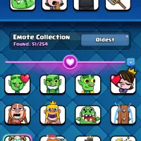 اکانت کلش رویال. کالکشن ایموت تاکسیک فول