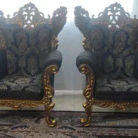 فروش مبل سلطنتی7نفره دوتا عسلی یه میزوسط میزtv|مبلمان خانگی و میز عسلی|بابل, |دیوار