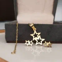 نیم ست استیل رنگ ثابت مدل ستاره