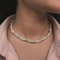 گردنبند مروارید تابیده روز مادر،زن(هدیه،کادو تولد)