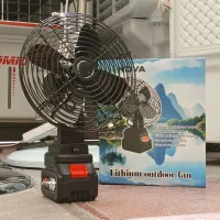 پنکه شارژی لیتیومی پره فلزی نوا ۴۸ ولت