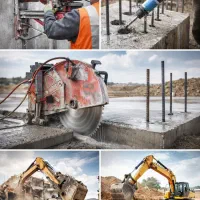 گردبری کرگیری کنده کاری شیار زنی تخریب سازه