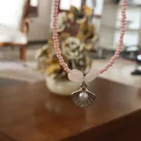 گردنبند رز کوارتز