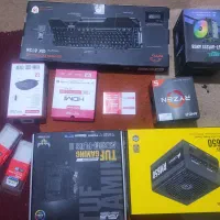 کیس گیمینگ در حد صفر به همراه کیبورد و موس|رایانه رومیزی|یاسوج, |دیوار