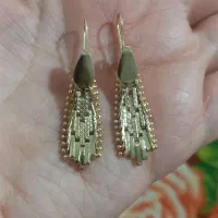 گوشواره طلاروس کاملا مشابه طلا