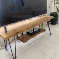 ست کامل چوب میز تلویزیون اینه کنسول جلو مبلی