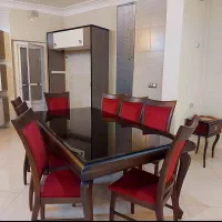 میز صندلی ۸نفره چوب مالزی