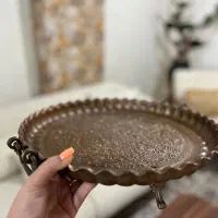 سینی و لیوان و پارچ مسی|ظروف سرو و پذیرایی|کرج, کلاک نو|دیوار