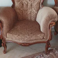 مبل استیل 9 نفره چوبی