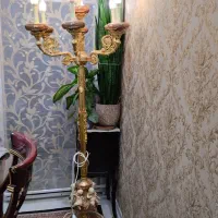 2عددلوستر 6و8شاخه ویک عددمشعل 8شاخه قدی و دیوارکوب|لوستر و چراغ آویز|تهران, زرکش|دیوار