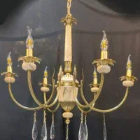لوستر سنگی کلاسیک تولیدی لوستر رستمی|لوستر و چراغ آویز|زنجان, |دیوار