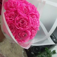 دسته گل دست ساز خانگی باجنس روبان