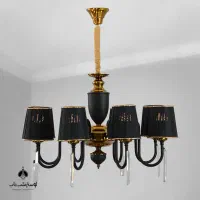 لوستر ۵ شعله فلزی|لوستر و چراغ آویز|اقلید, |دیوار