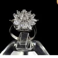 انگشتر نقره جواهری شیک 925 نگین زیرکونیا اتریشی