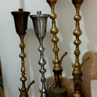 قلیان عرب برنز بلند سنگین وزن ۴عدد