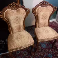 دو عدد میزبان استیل چوب راش گردویی  در حد نو