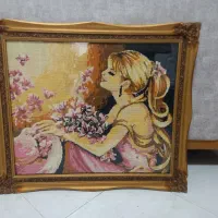 تابلو بافت قاب چوبی