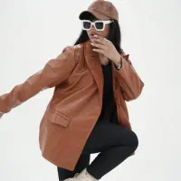 کت چرم زنانه|لباس|ایزدشهر, |دیوار