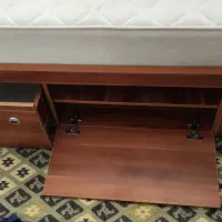 تخت چوبی تک‌ نفره با تشک