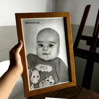 تابلو طراحی چهره|تابلو، نقاشی، عکس|یزد, |دیوار