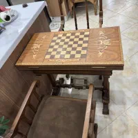 میز شطرنج و تخته تمام چوب راش|مبلمان خانگی و میز عسلی|پرند, فاز ۲|دیوار