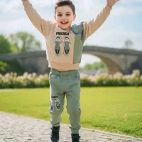 ست بیرونی، بلوز دورس و شلوار کتان|کفش و لباس بچه|شیراز, بهارستان|دیوار