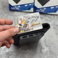 پاوربانک چراغ قوه سولار پنل خورشیدی دار با ضمانت